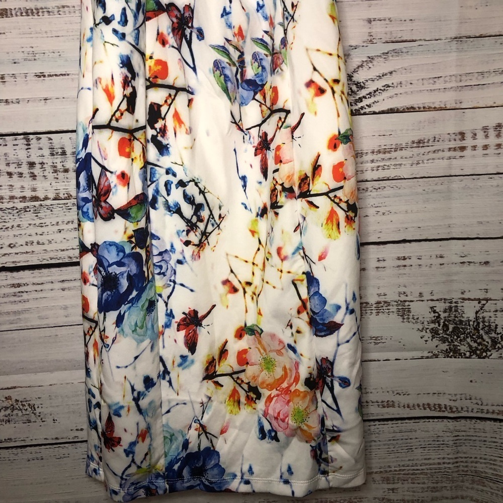 Venus Floral Women's Dress- Multicolor S - Picture 4 of 14